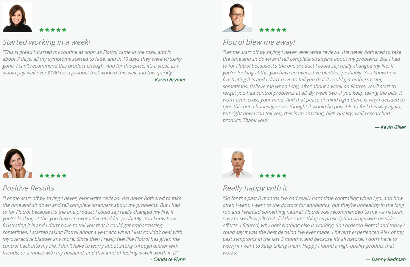 Flotrol-testimonials