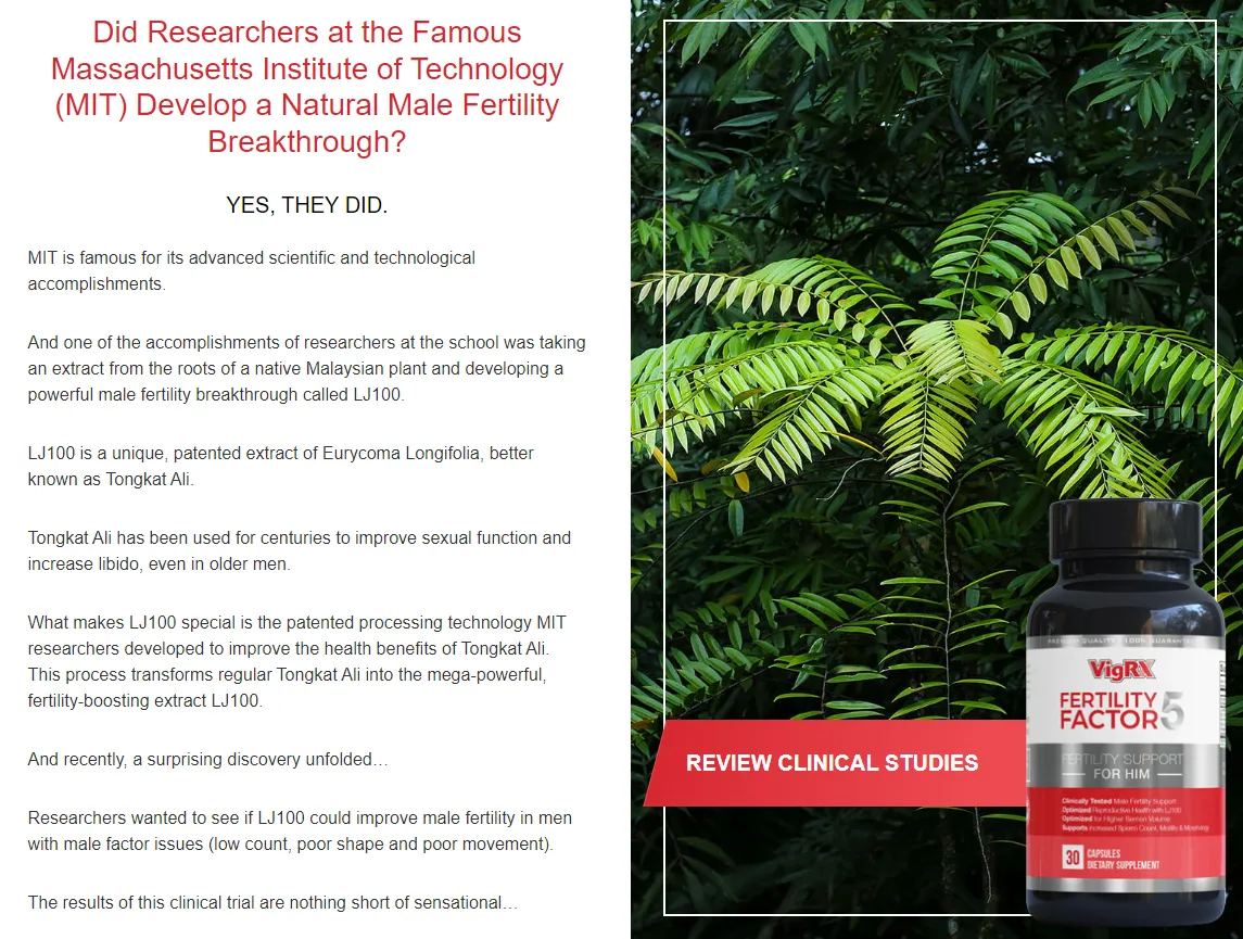 Fertility Factor 5 - review clinical studies