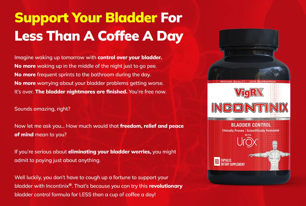 VigRX Incontinix - support your bladder