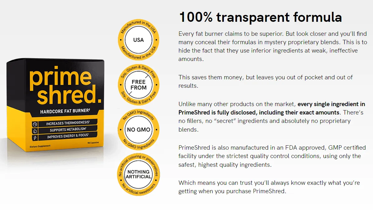 PrimeShred-100-percent-transparent-formula-ingredients