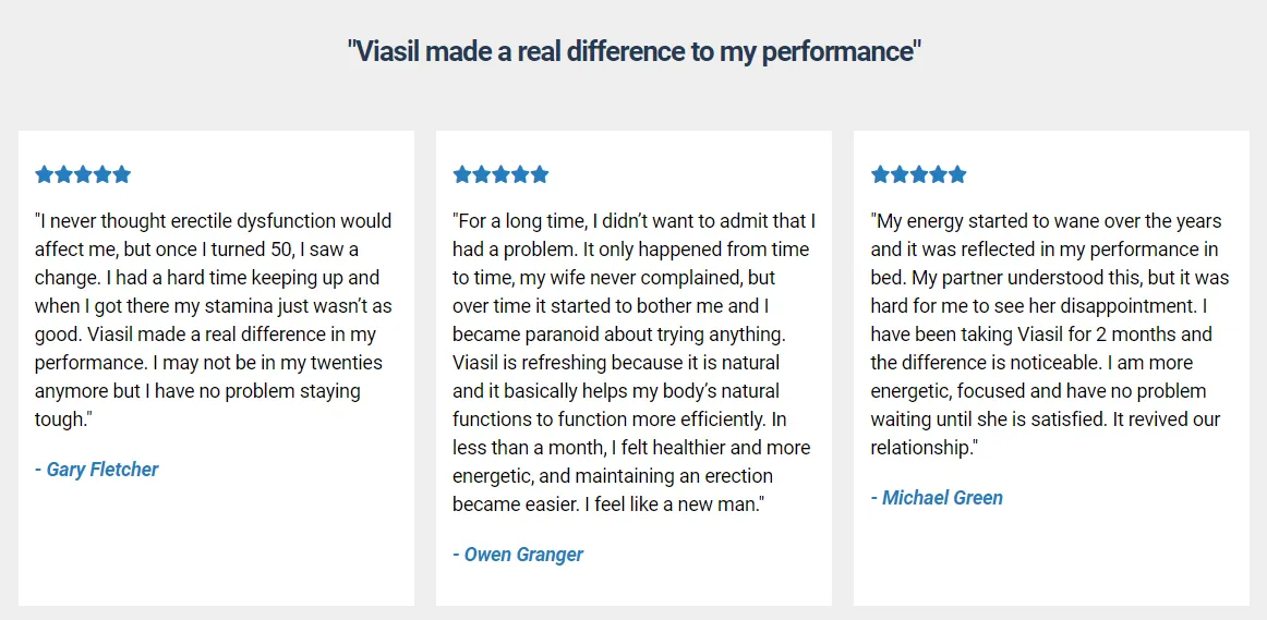 Viasil: Boost Your Vitality with These 12 Remarkable Benefits 9 Viasil-user-testimonials-and-reviews