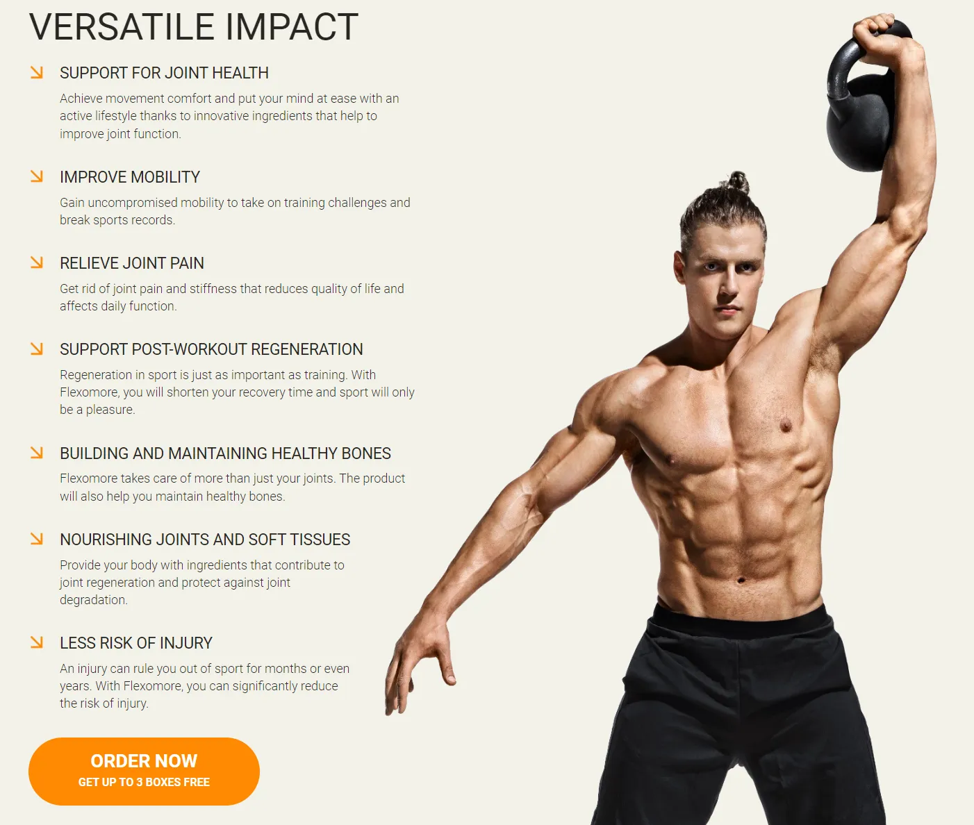 flexomore benefits support joint health improve mobility relieve joint pain
