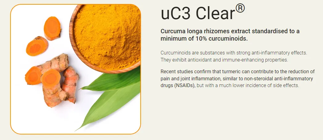 flexomore ingredients uC3 clear curcuma
