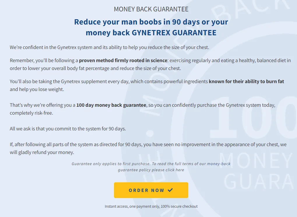 gynetrex-100-days-money-back-guarantee