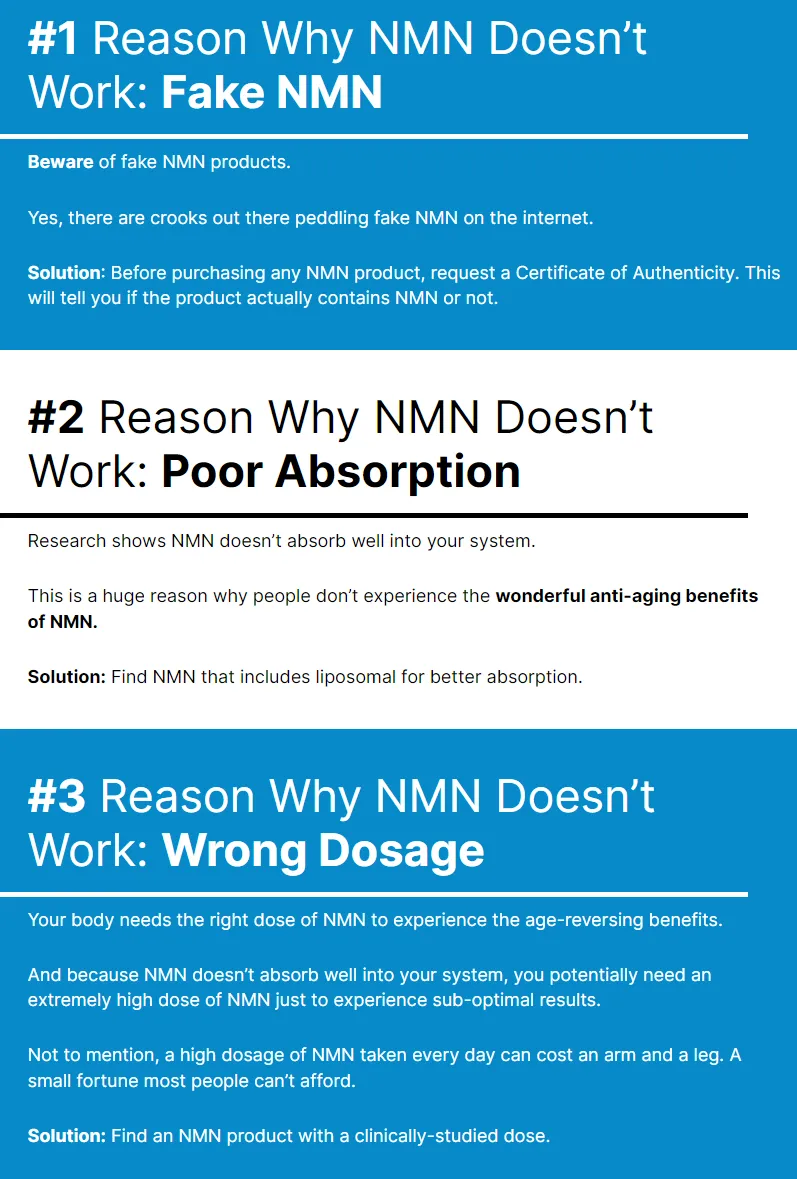 liposomal-nmn-reasons-why-nmn-does-not-work