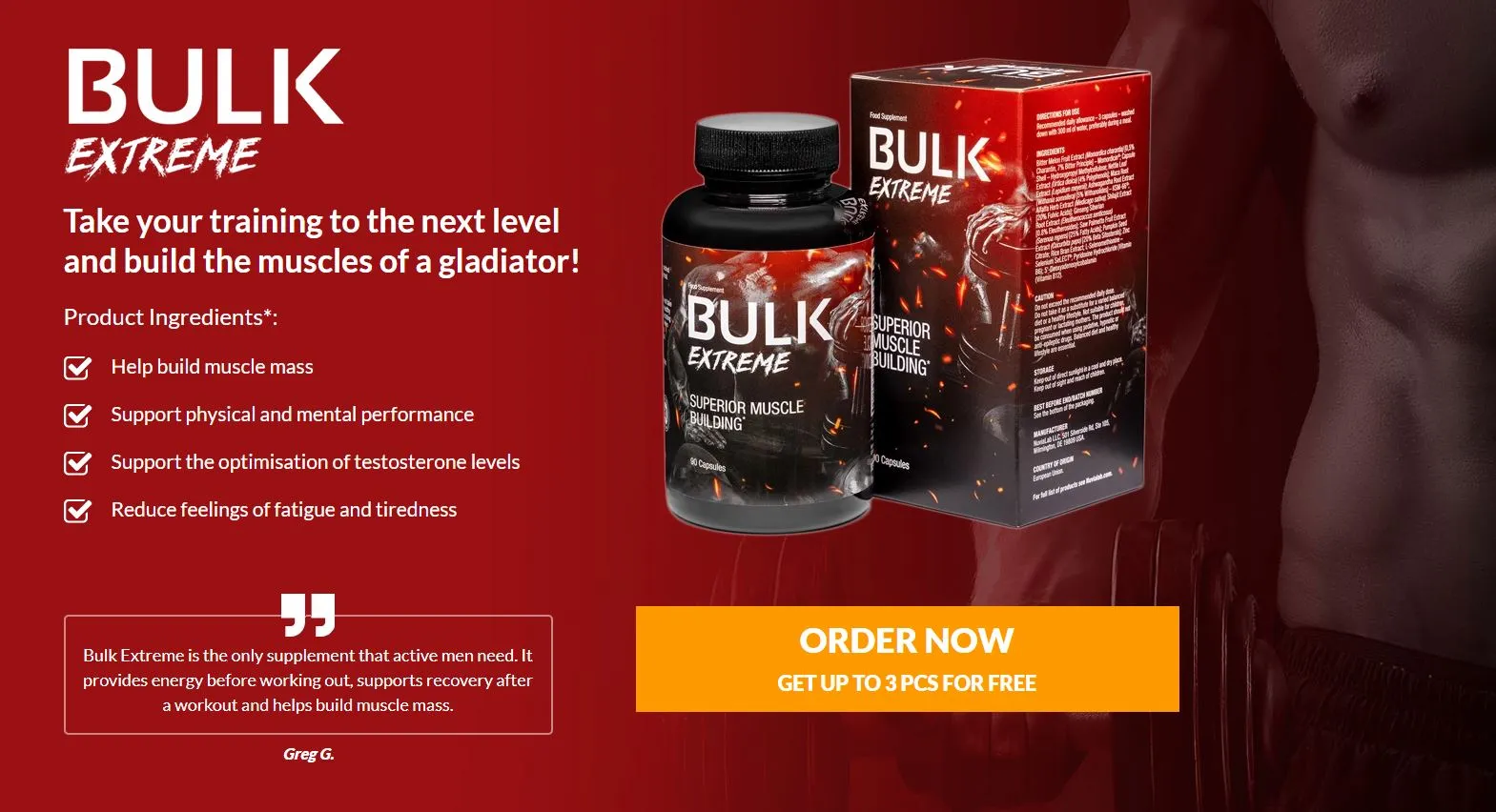 Bulk Extreme superior muscle building order now