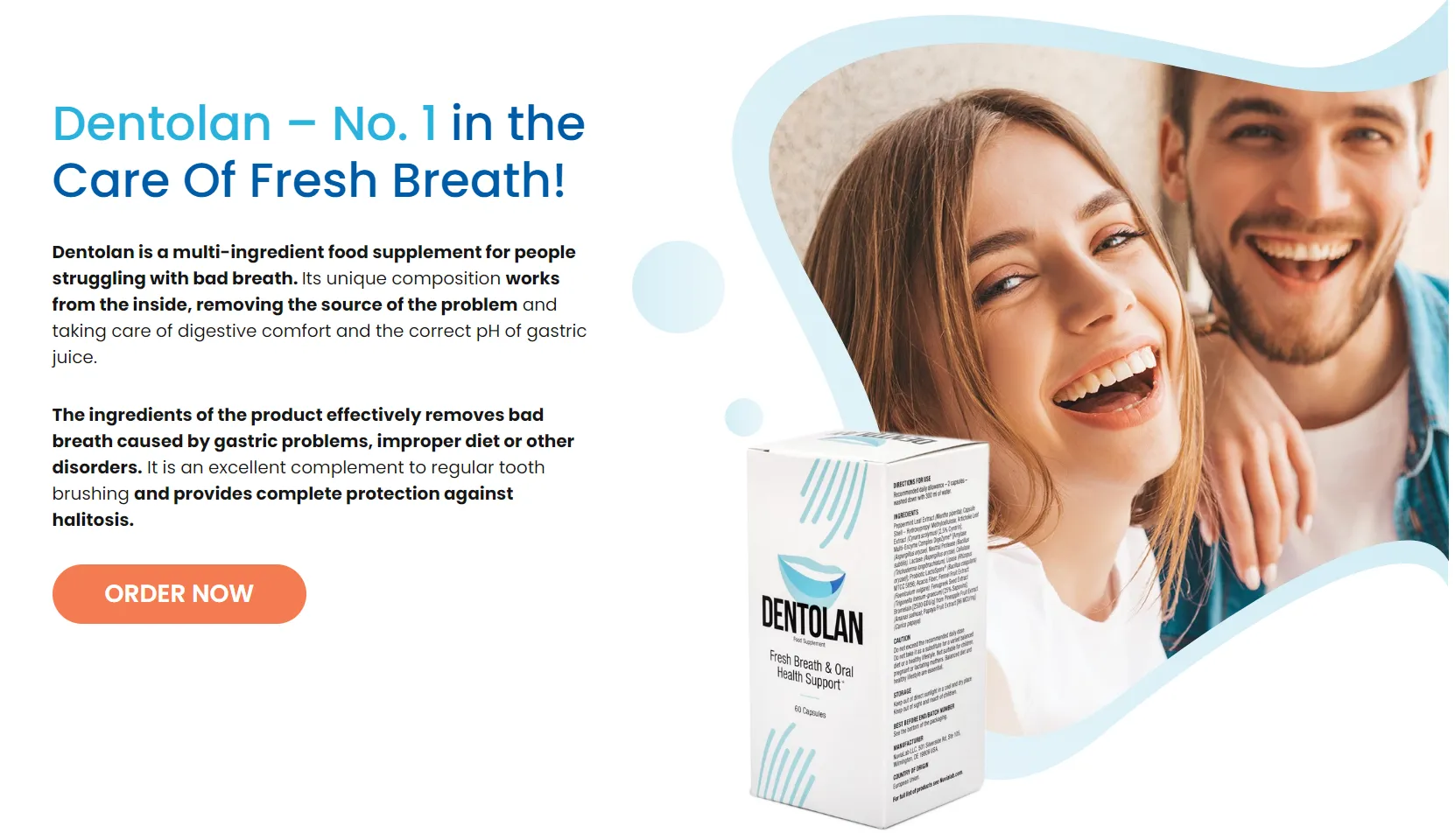 Dentolan no1 in the care of fresh breath multi ingredient food supplement