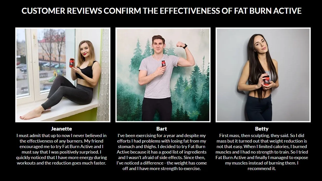 Fat Burn Active customer reviews and testimonials