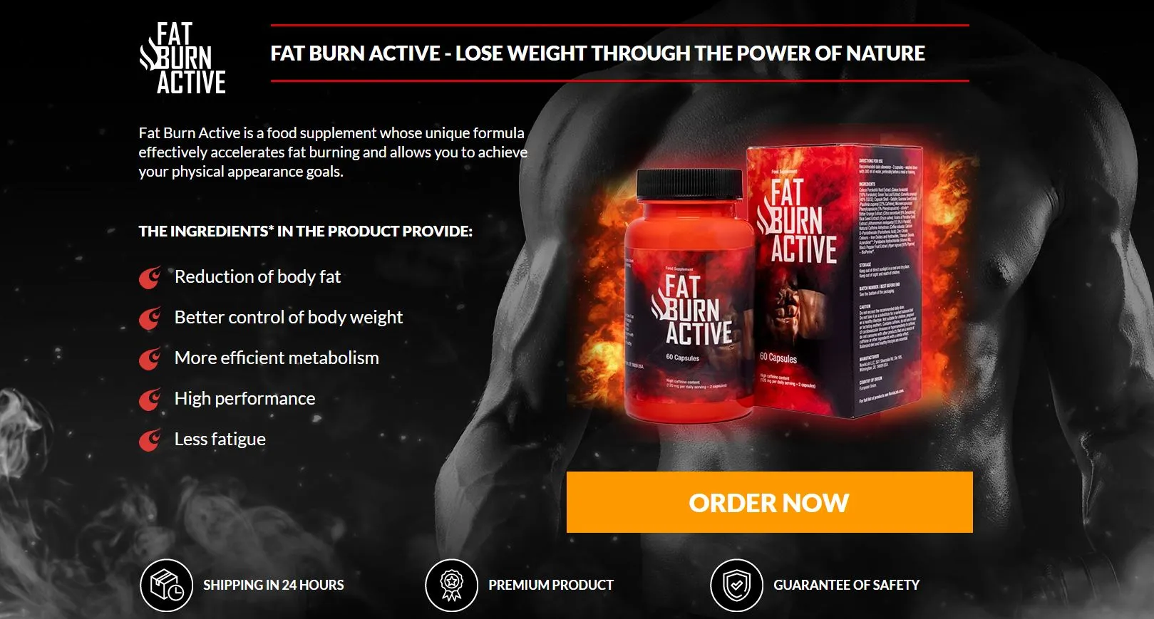 Fat Burn Active weight lose food supplement order now