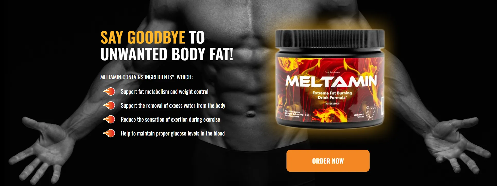 Meltamin extreme fat burning drink formula order now