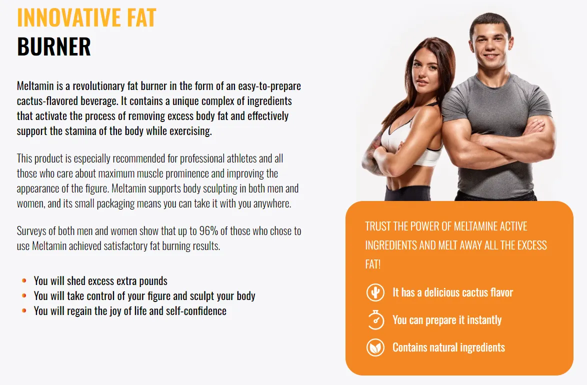 Meltamin innovative fat burning