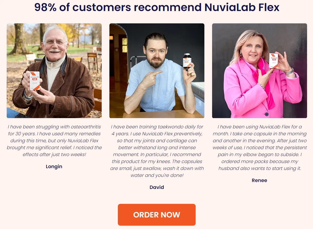 NuviaLab Flex customer reviews and testimonials order now
