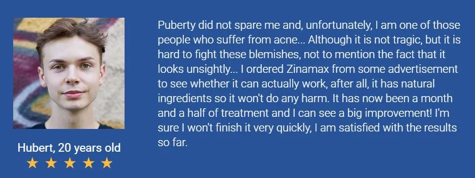 Zinamax user testimonials and reviews