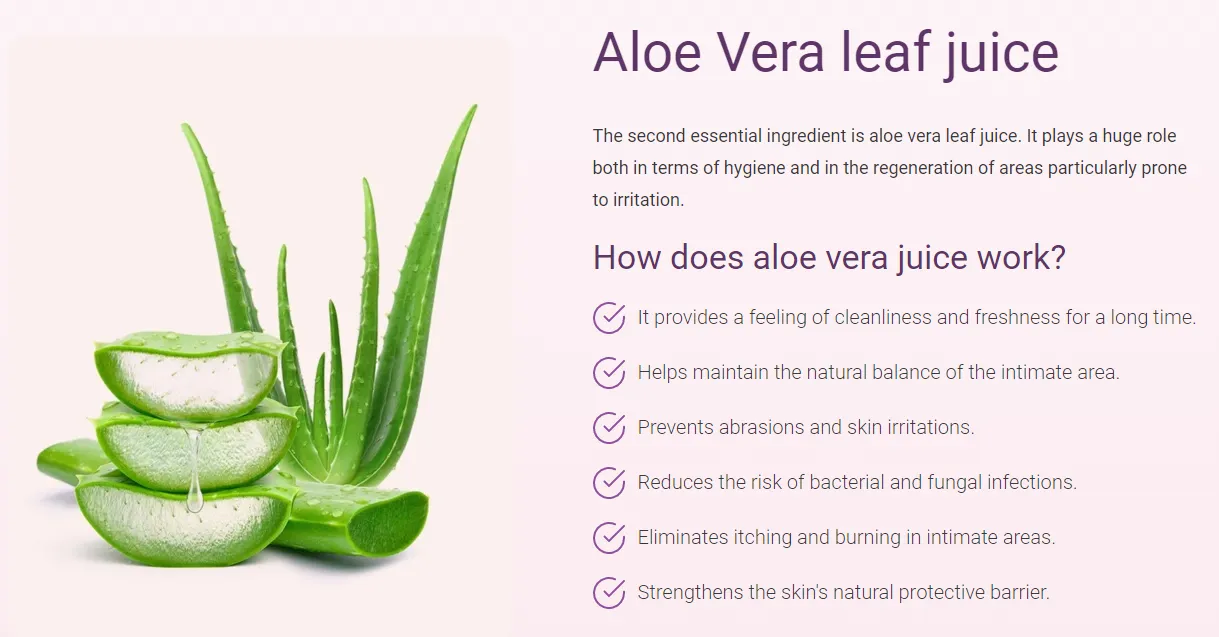 lactifresh gel ingredients aloe vera leaf juice