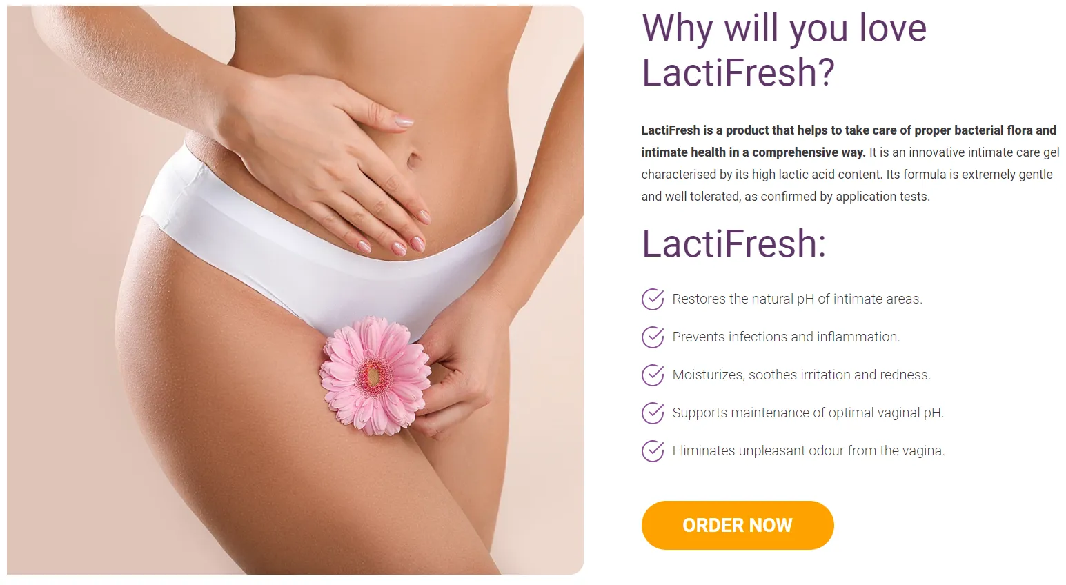 lactifresh gel take care of proper bacterial flora and intimate health