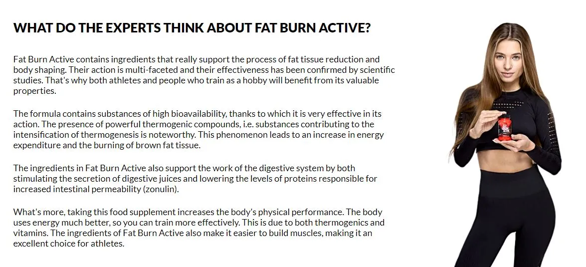 what do the experts think about fat burn active