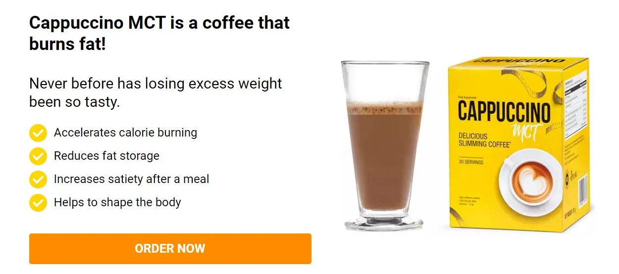 Cappuccino MCT delicious slimming coffee