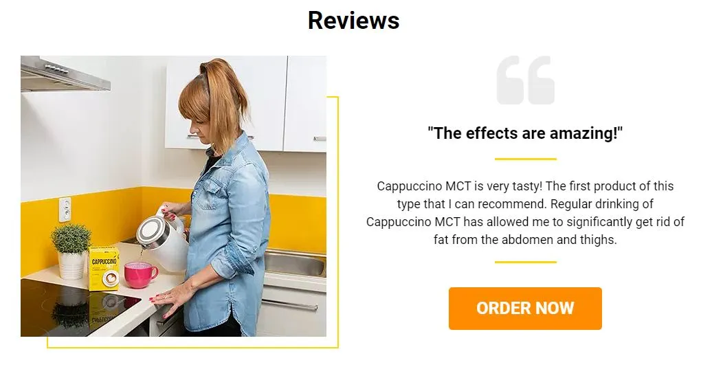 Cappuccino MCT user reviews and testimonials