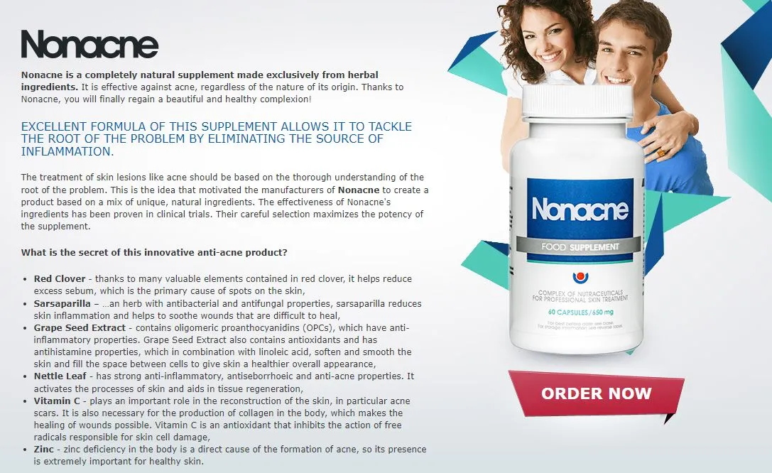 Nonacne ingredients