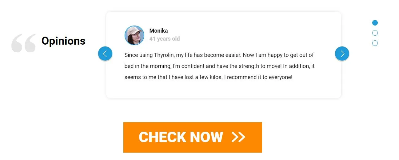 Thyrolin customer reviews and testimonials