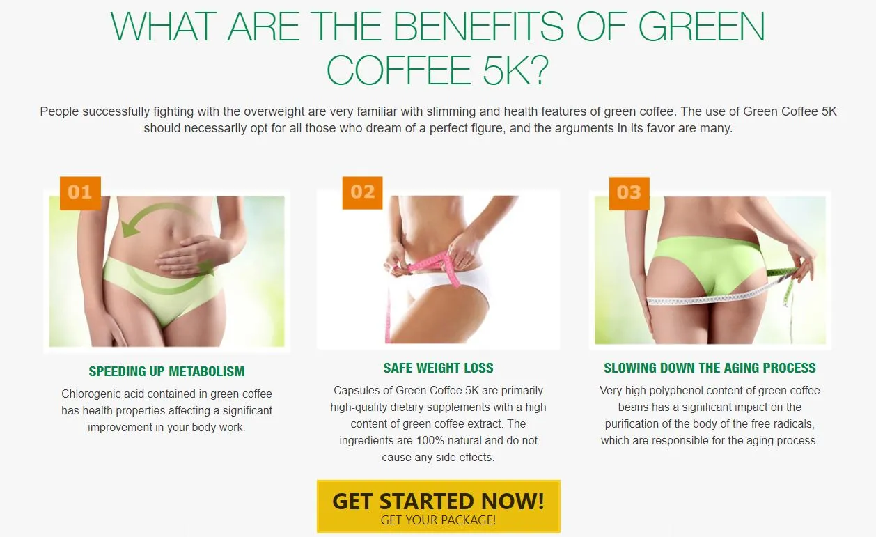 what are the benefits of Green Coffee 5K